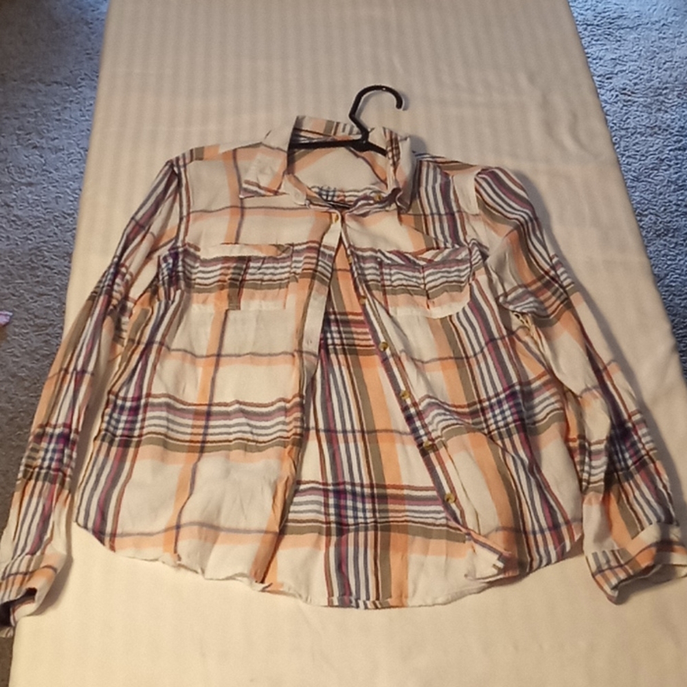 Multi colored button up